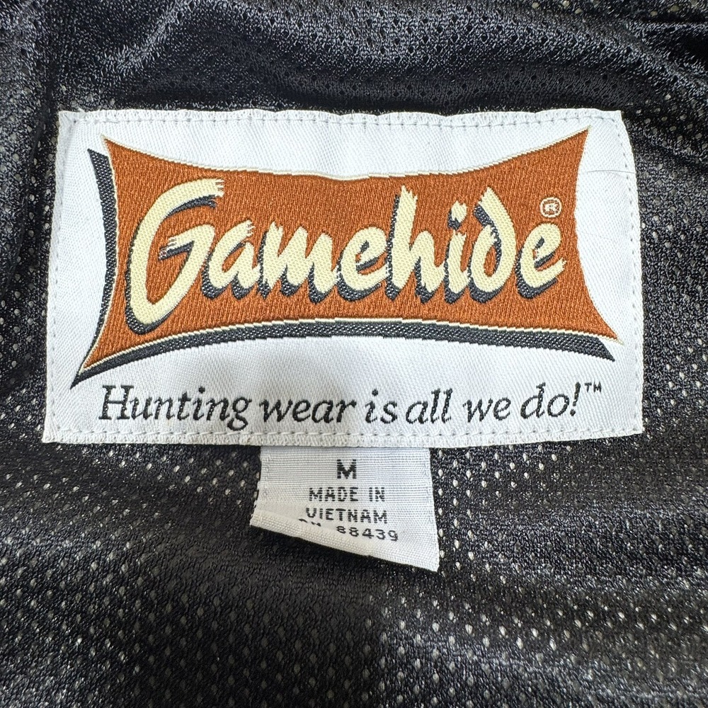Gamehide Hush Hide Mossy Oak Camouflage Hunting Zip Up Jacket Men's Size Medium - Picture 9 of 14
